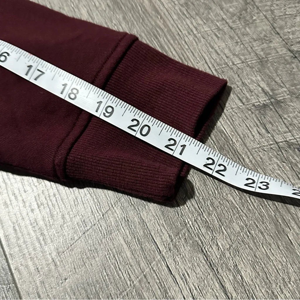 Maroon Burgundy Red Hoodie Pockets Women’s Pull Over drawstring basic amazon XL - Image 8
