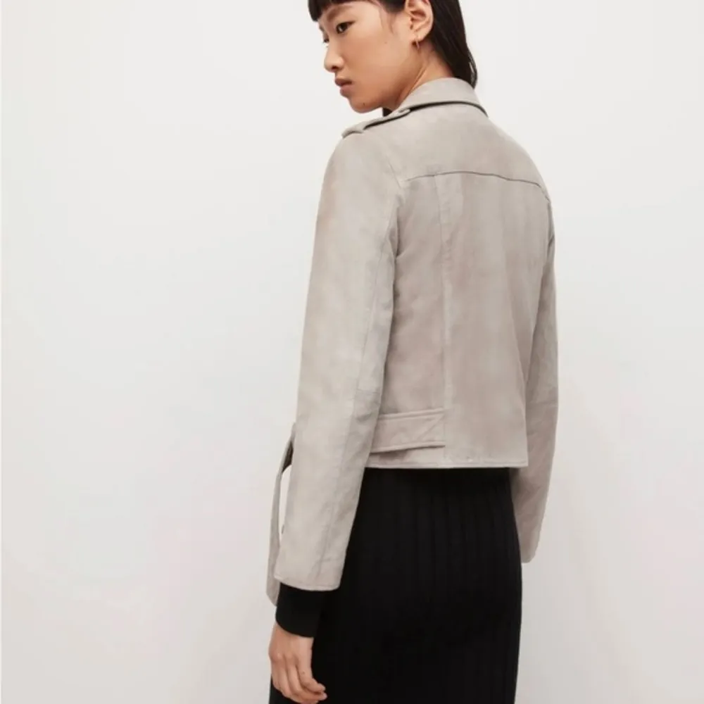 All Saints Suede leather Balfern Biker Jacket - Image 100