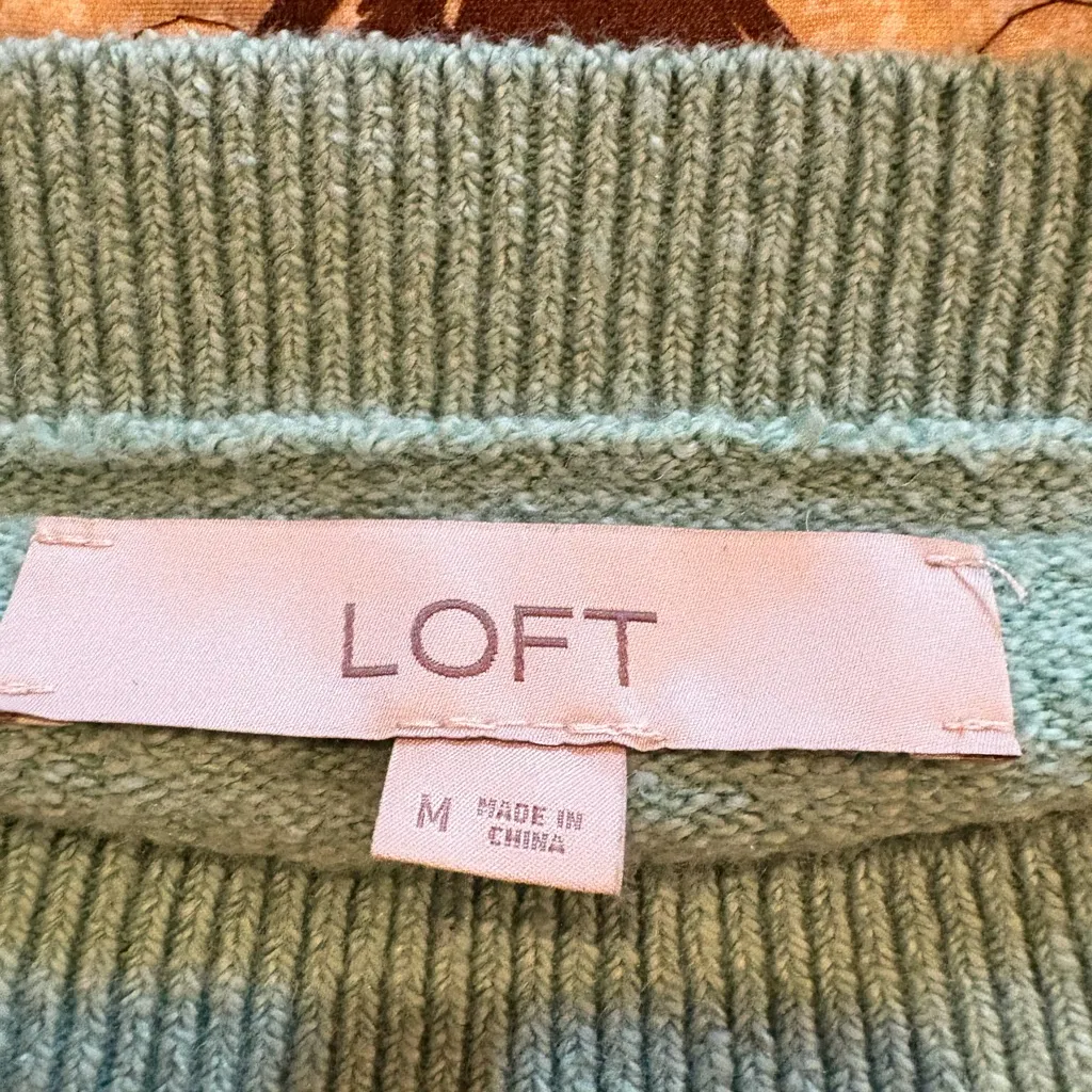 LOFT Boat Neck Sweater in a seafoam green women’s M - Image 5