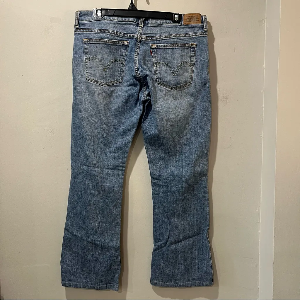 Levi’s 515 Bootcut Blue Denim Jeans Size 14M Mid Rise Light Wash 28” Inseam - Image 5