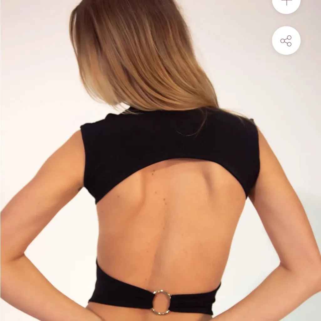 Katie grey open back tank top Size XS - Image 4