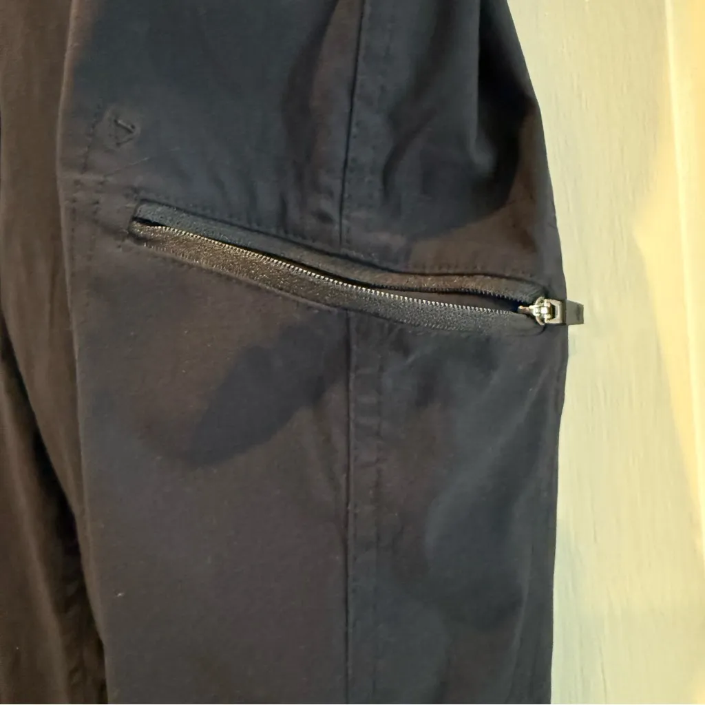 Eddie Bauer Rainer Fleece Lined Pants UPF Pockets Black Size‎ Medium NWT - Image 6
