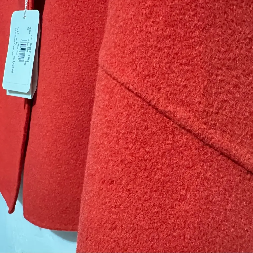 Armani Collezioni Wool cashmere red caban c - Image 14