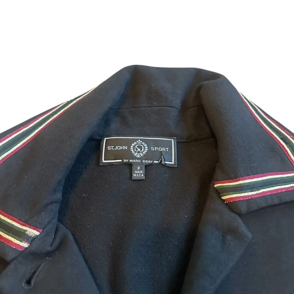 St. John Sport Black Cotton Blend Button - Image 7