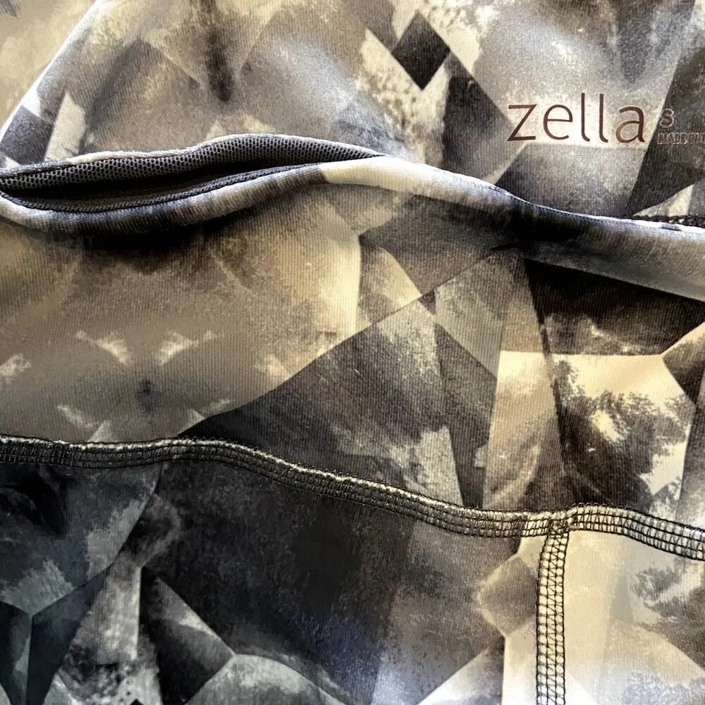 Zella leggings mesh geometric fractal size small - Image 2
