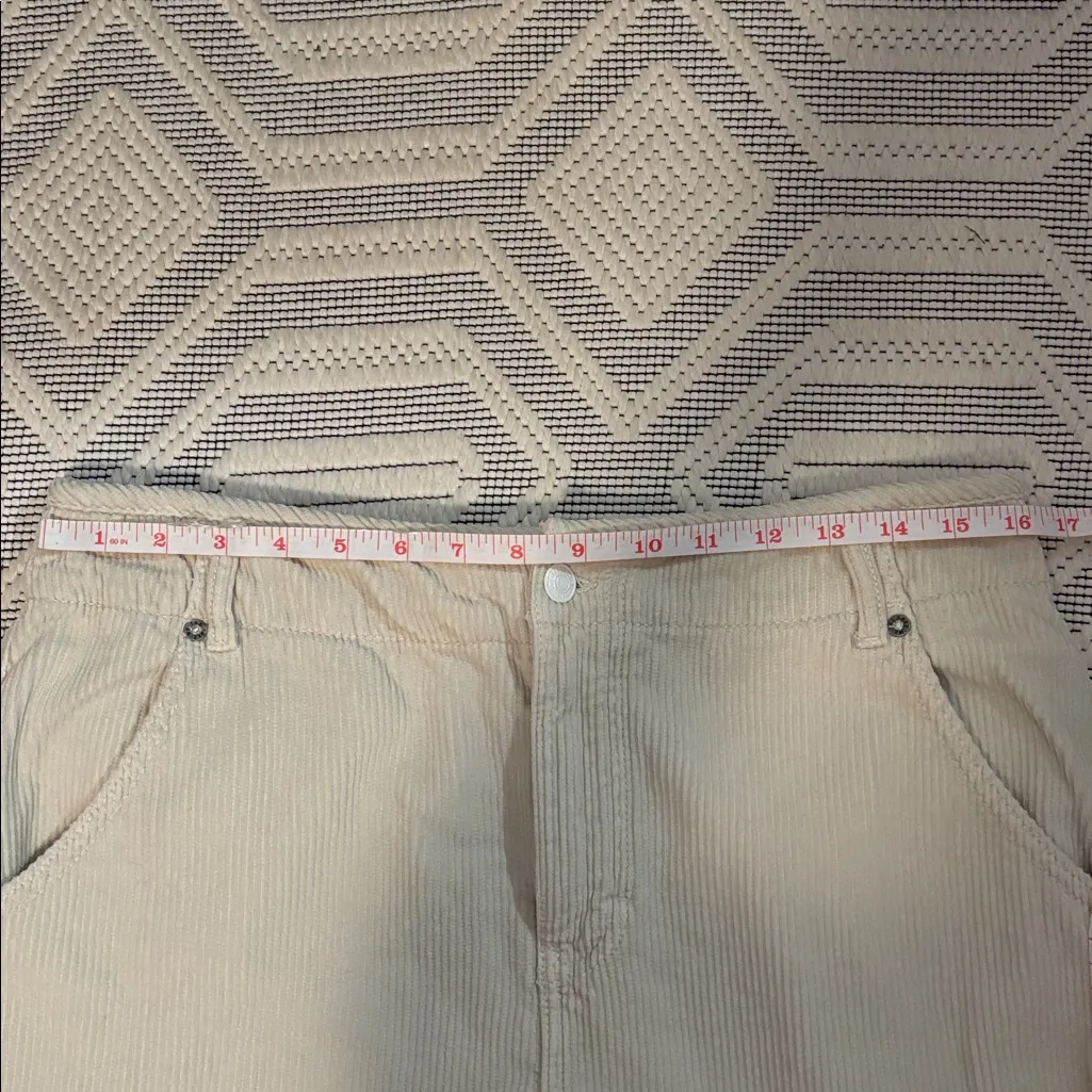 Free People Harlow Mid Rise Wide Leg Jeans Corduroy - Image 11