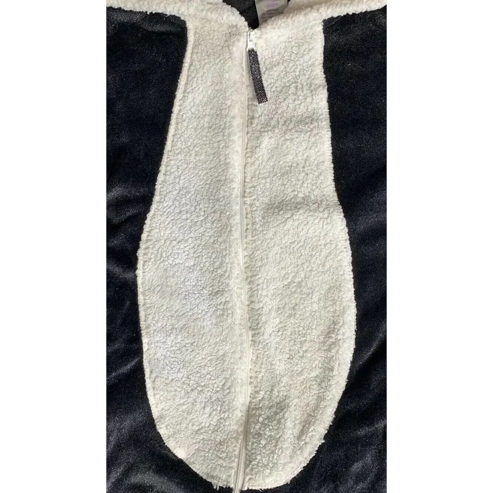 NEW Womens Panda Bear Union Suit One Piece Plush Hooded Costume Pajamas Size XS - Image 8
