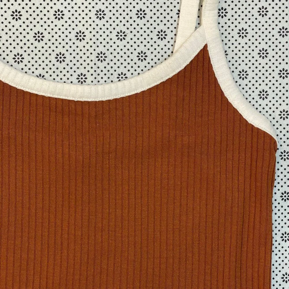 Arizona Jean Co Ribbed Cropped Tank – Size L - Image 2