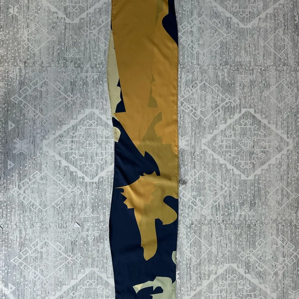 Airavata Navy and Yellow Wrap Tie Front Swim Top Avant Garde Columbian One Size Blue Size undefined - Image 7