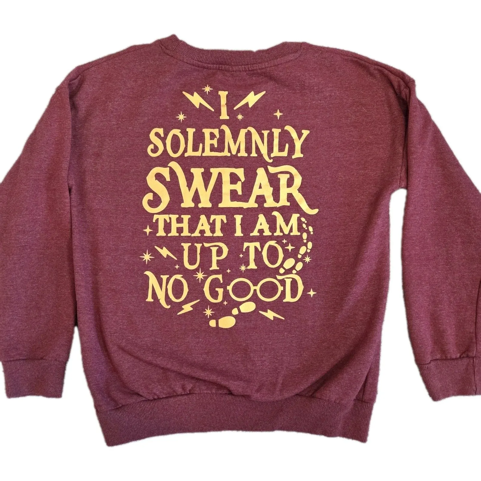 Harry Potter Wizarding World Of Sweatshirt Junior XL Pullover Maroon - Image 2
