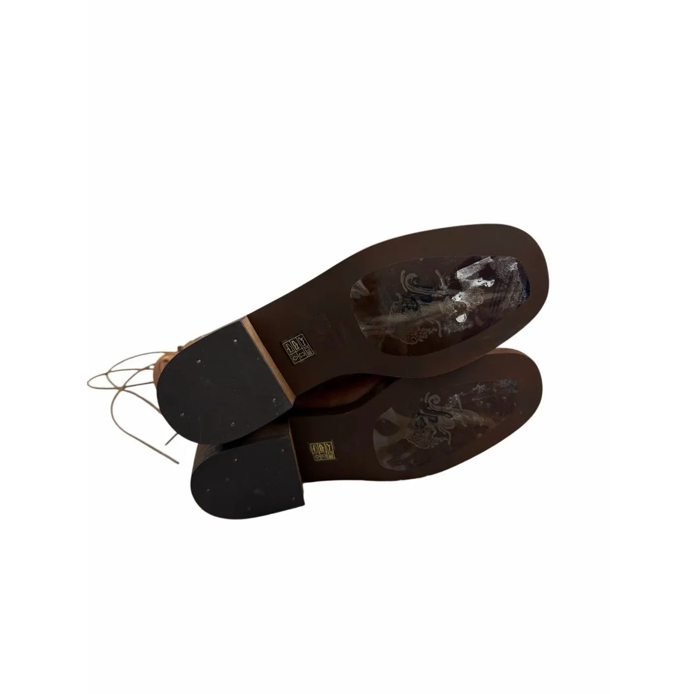 Free People Trickum Tall Boot in Whiskey Size 7.5US Lace Up Block Heel $298 - Image 10