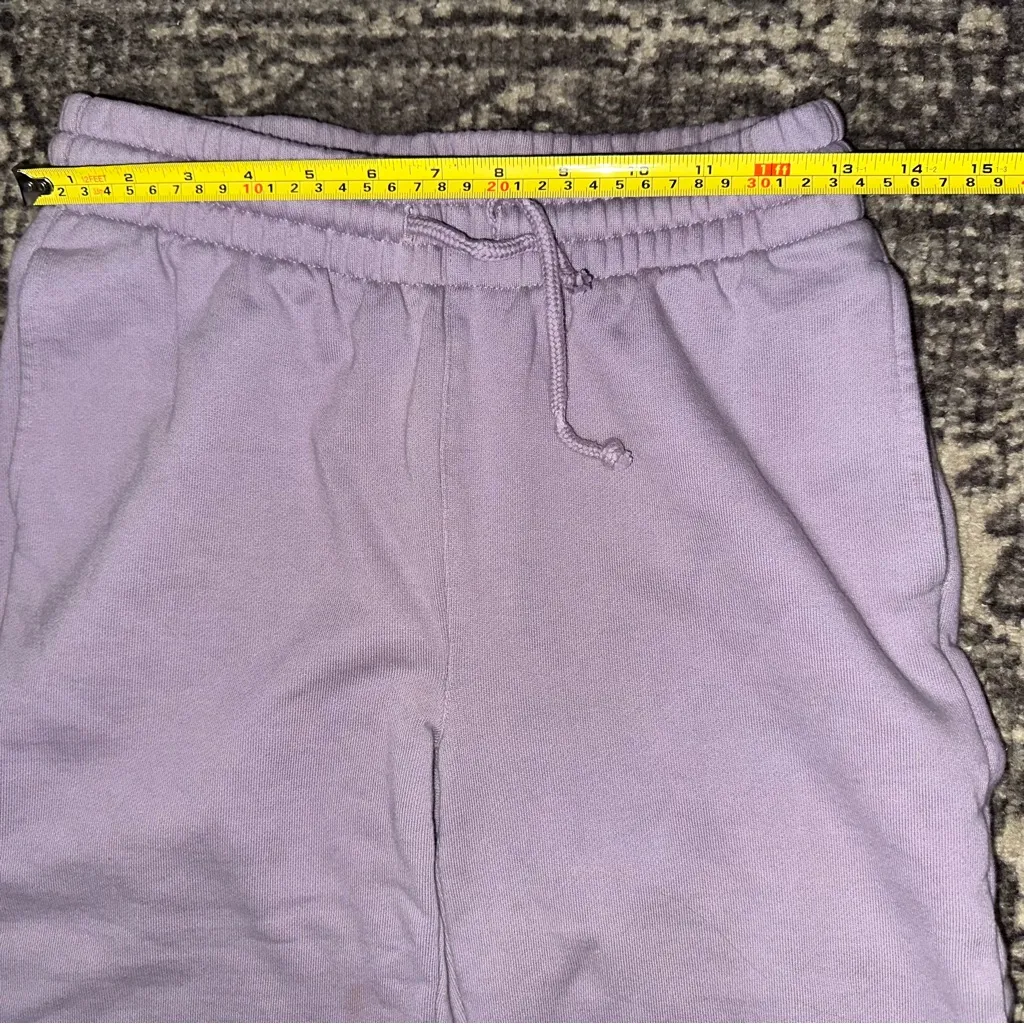 TNA ARITZIA Women’s Sz XS Lavender Purple Cozy Fleece Boyfriend Wide Sweatpants - Image 8