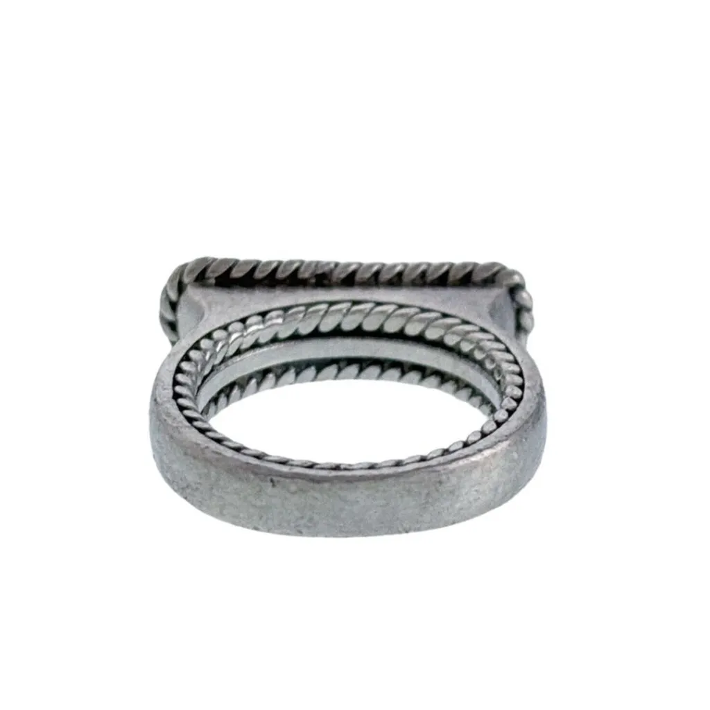 🩵Sterling Silver Turquoise Ring🩵 Blue Size 6 - Image 3