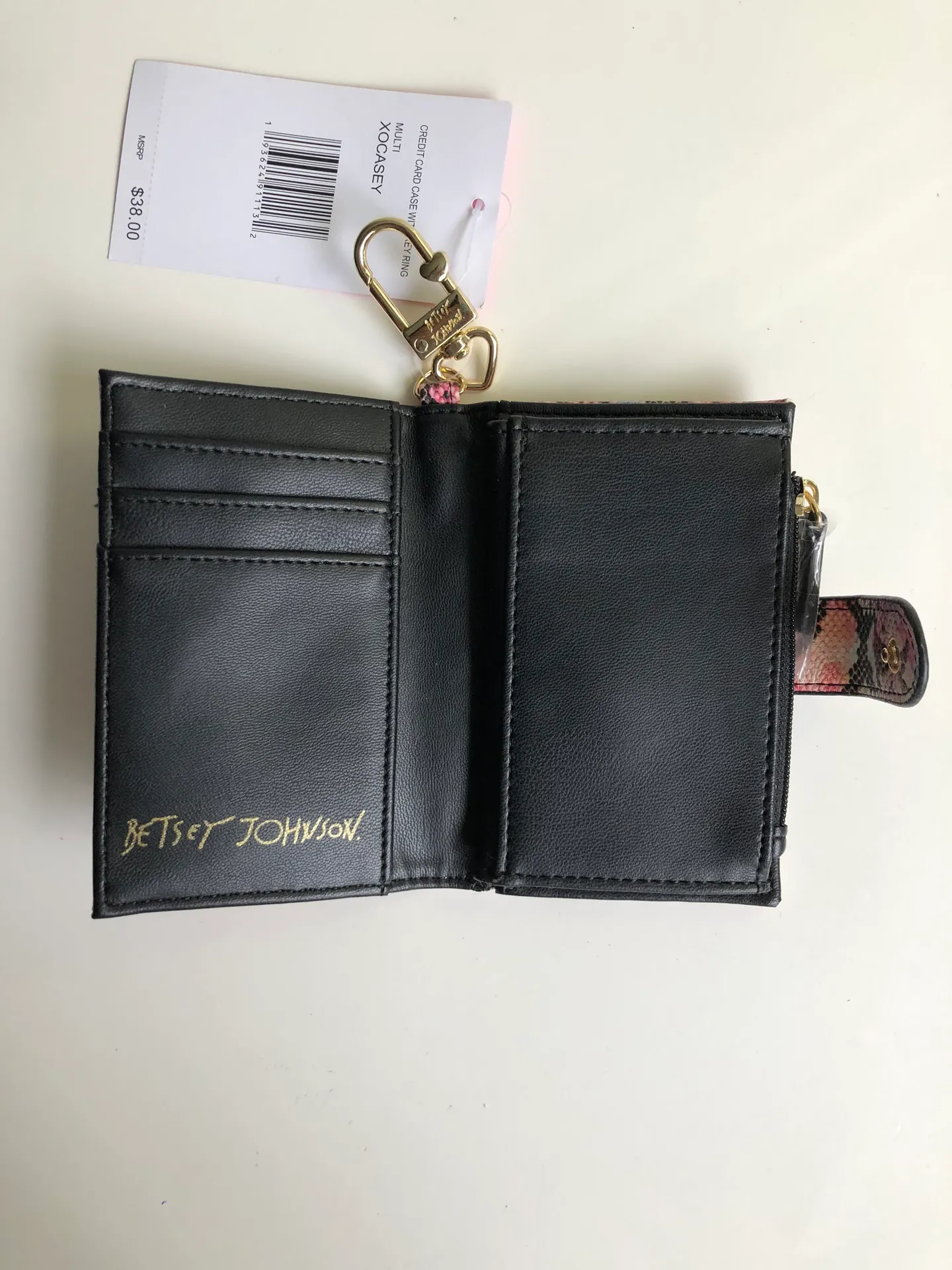 🆕Python snake Print Bifold Wallet With Keyclip - Image 4