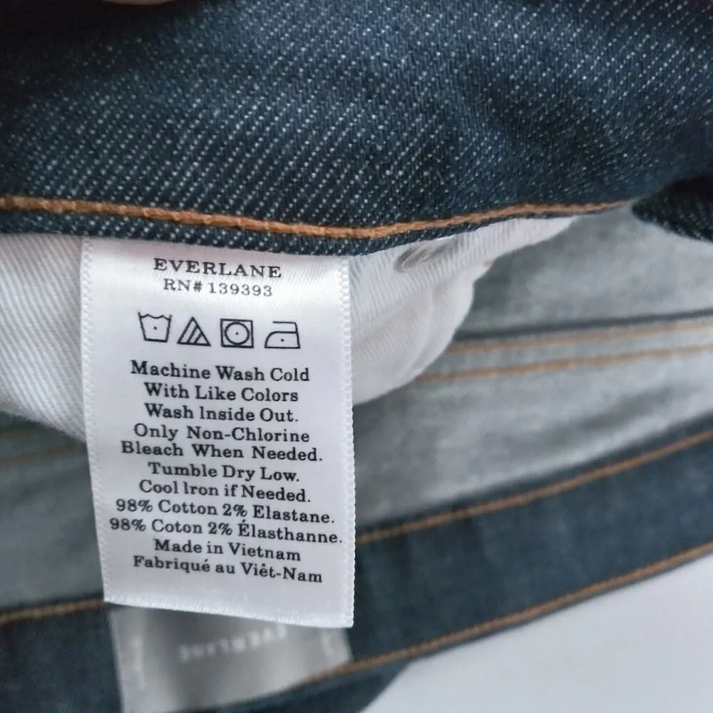 Everlane Darkwash Dark Wash High Rise Slim Leg Size 30 R - Image 6
