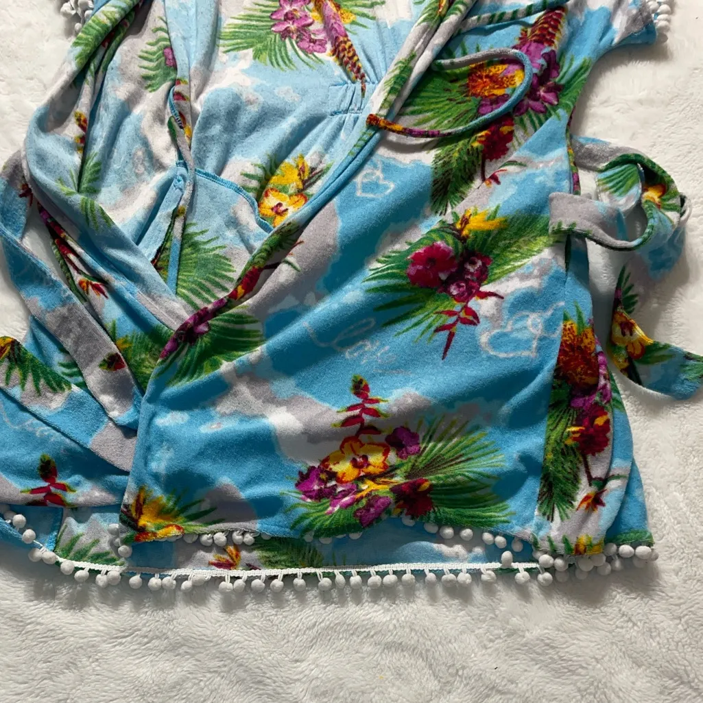 WOMEN’S Betsey Johnson Tropical Floral Kimono. Size SMALL - Image 8