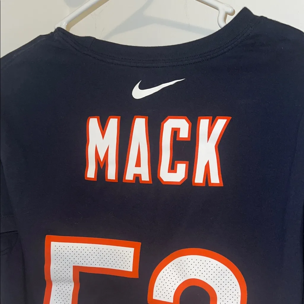 Chicago bears Navy Blue Sports Jersey with Number 52 sz M - Image 3