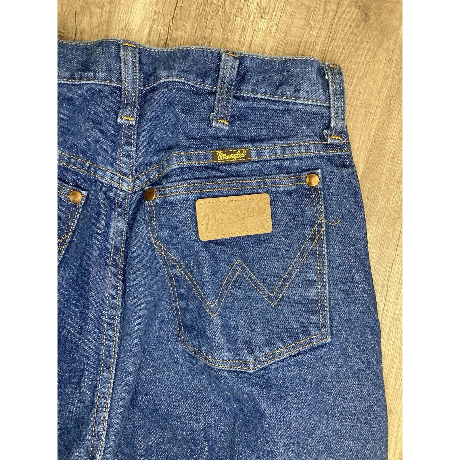 Wrangler Jeans Women's 9X30 (28x30.5) Y2K Blue Denim Western High Rise 13MWZG - Image 4