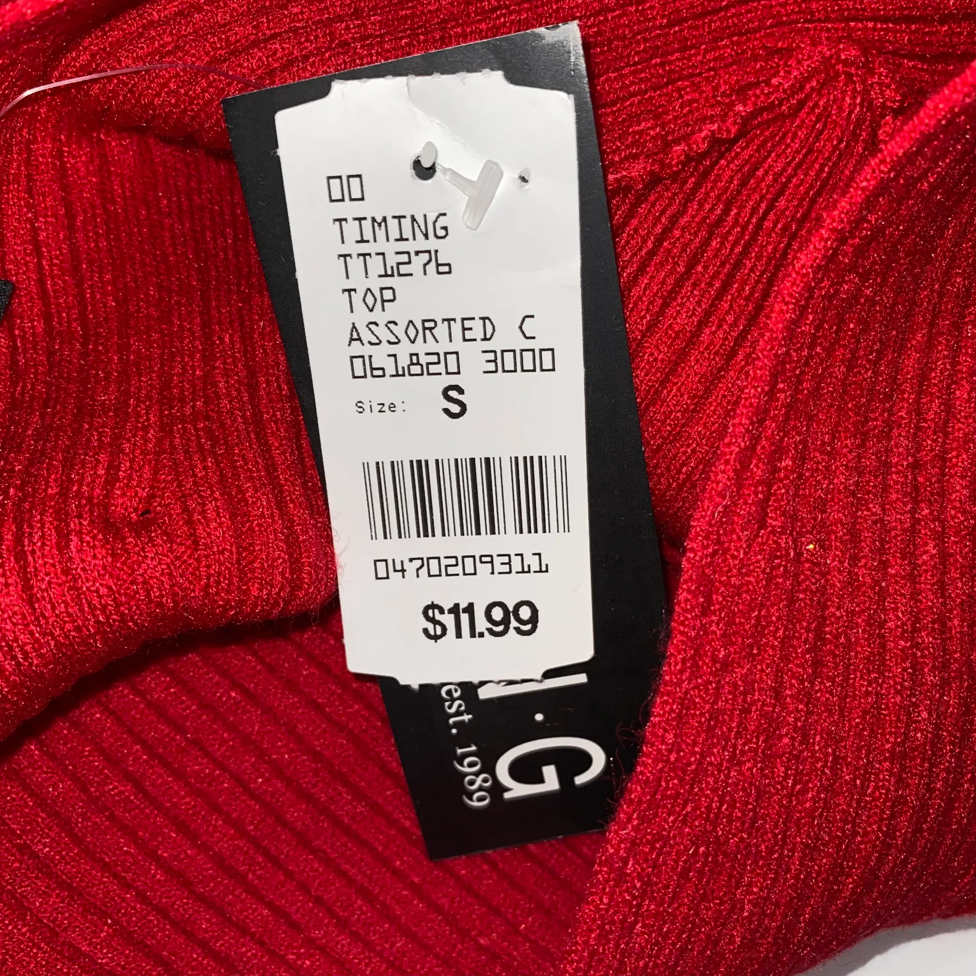 V Neck Red Sweater Top - Image 3