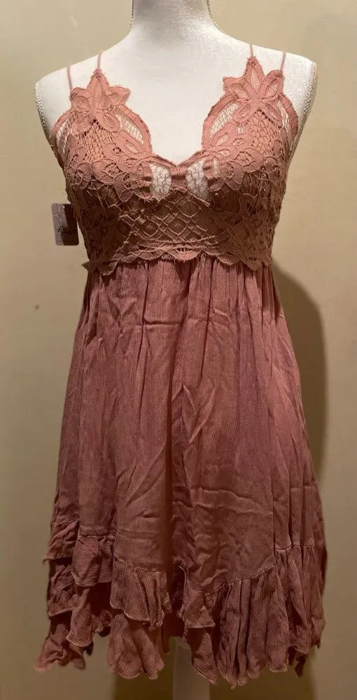 NWT Free People Adella spaghetti Adjustable Straps Size S Dress Color - Image 6