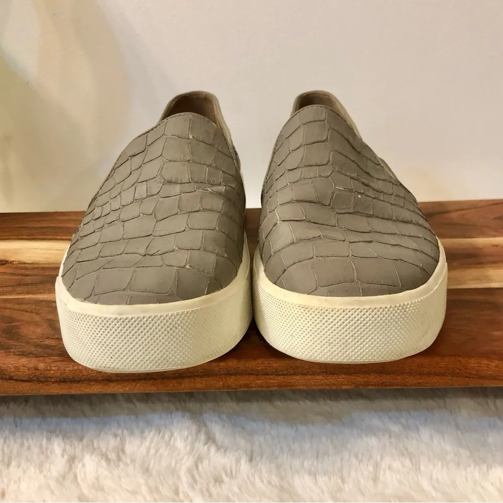 VINCE Blair Alligator Croc Embossed Slip On Sneaker - Image 3