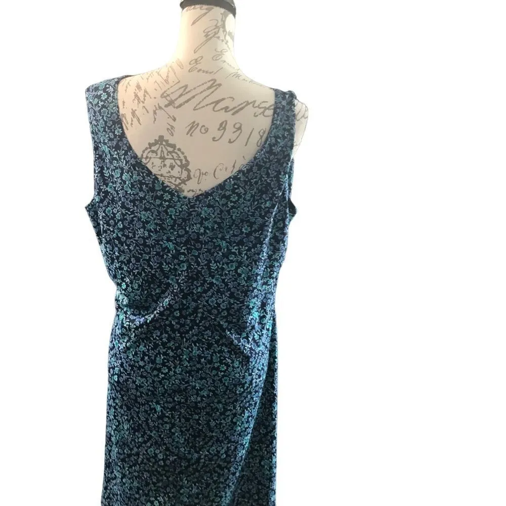 G.A.S CO Blue Floral Dress Size 18/20 - Image 4