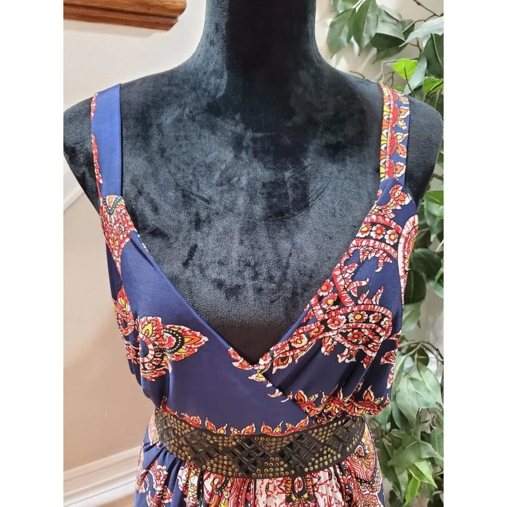 Pretty Pink Women Blue Floral 100%Polyester V - Image 5