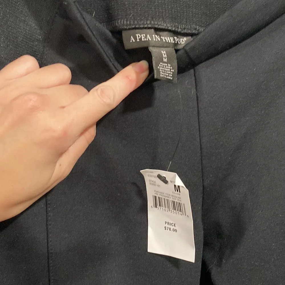 A Pea in the Pod Womens Black Maternity Pants Size Medium - Image 2