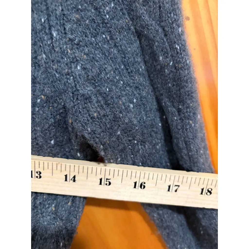 Autumn Cashmere Asymmetrical Zip Gray Knit Sweater Jacket Moto Style - Image 8