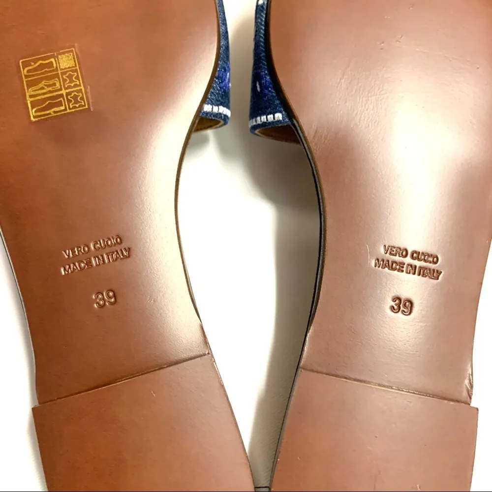 VERONICA BEARD Flor Embroidered Sandals - Image 7