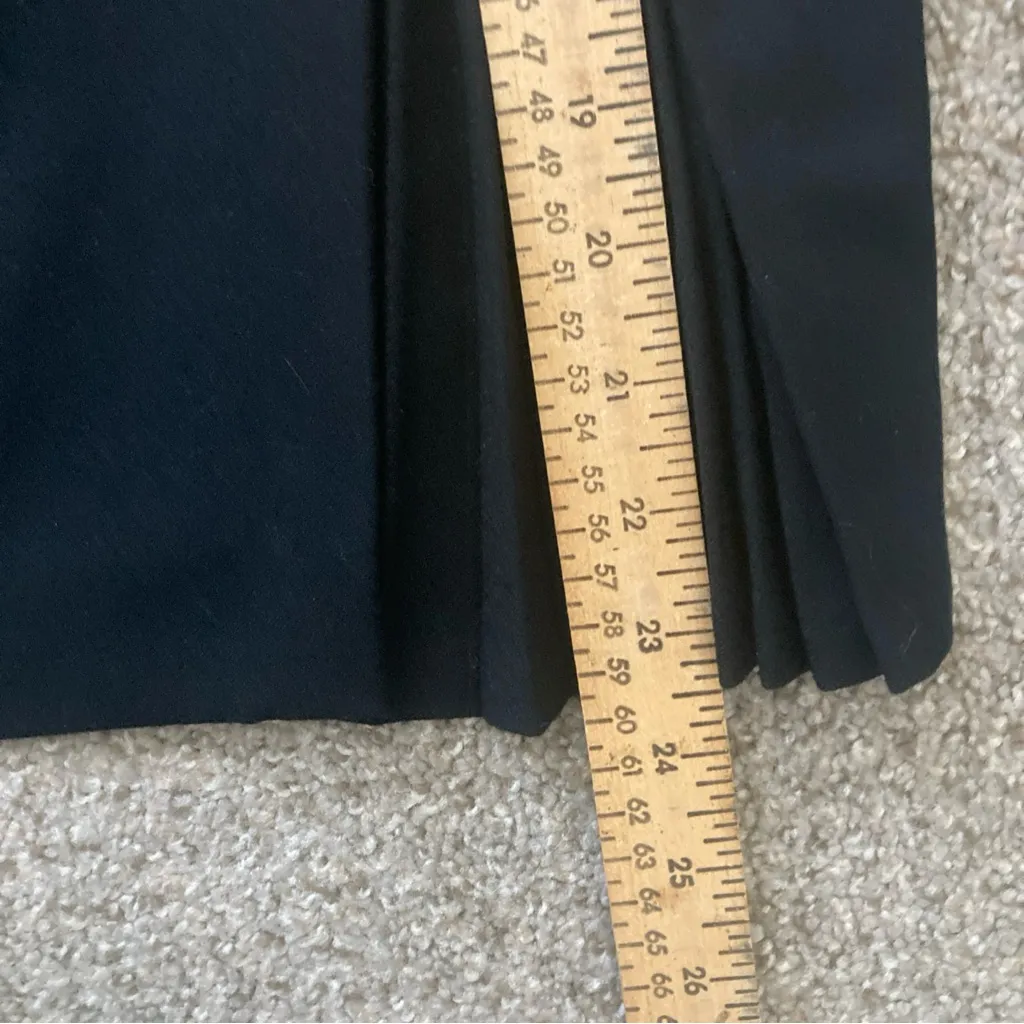 Vintage Talbots Petites Skirt 6 Black 100% Wool Pleated Lined Office Classic USA - Image 5