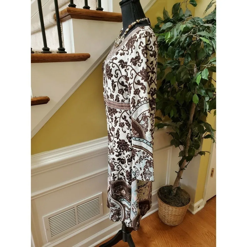 White Mark Embroidered Sweater Dress Size Medium - Image 4