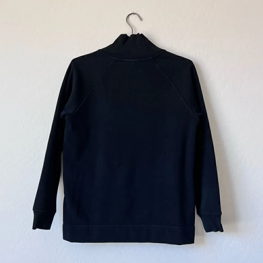 Athleta Cozy Karma Side Zip Funnel Neck Sweatshirt Black Size XS 510382 - Image 7