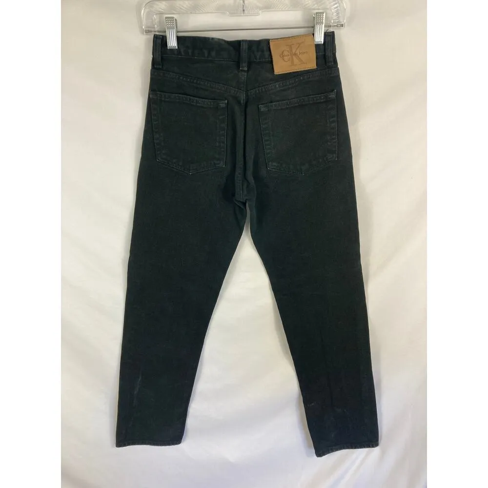 Calvin Klein Vintage Black Denim Jeans Size 1 - Image 4