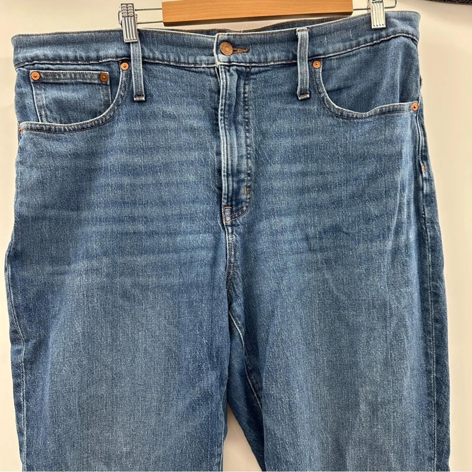 Madewell The Perfect Vintage Jeans in Barnwell Wash‎ Sz 33 Style M6298 Mom 90s - Image 4