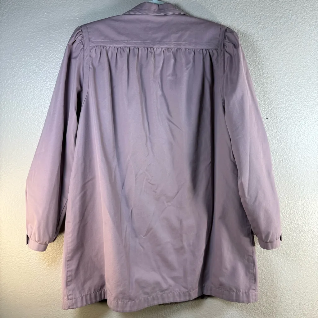 London Fog Vintage lavander coat 3/4 sleeves SZ:8 - Image 2