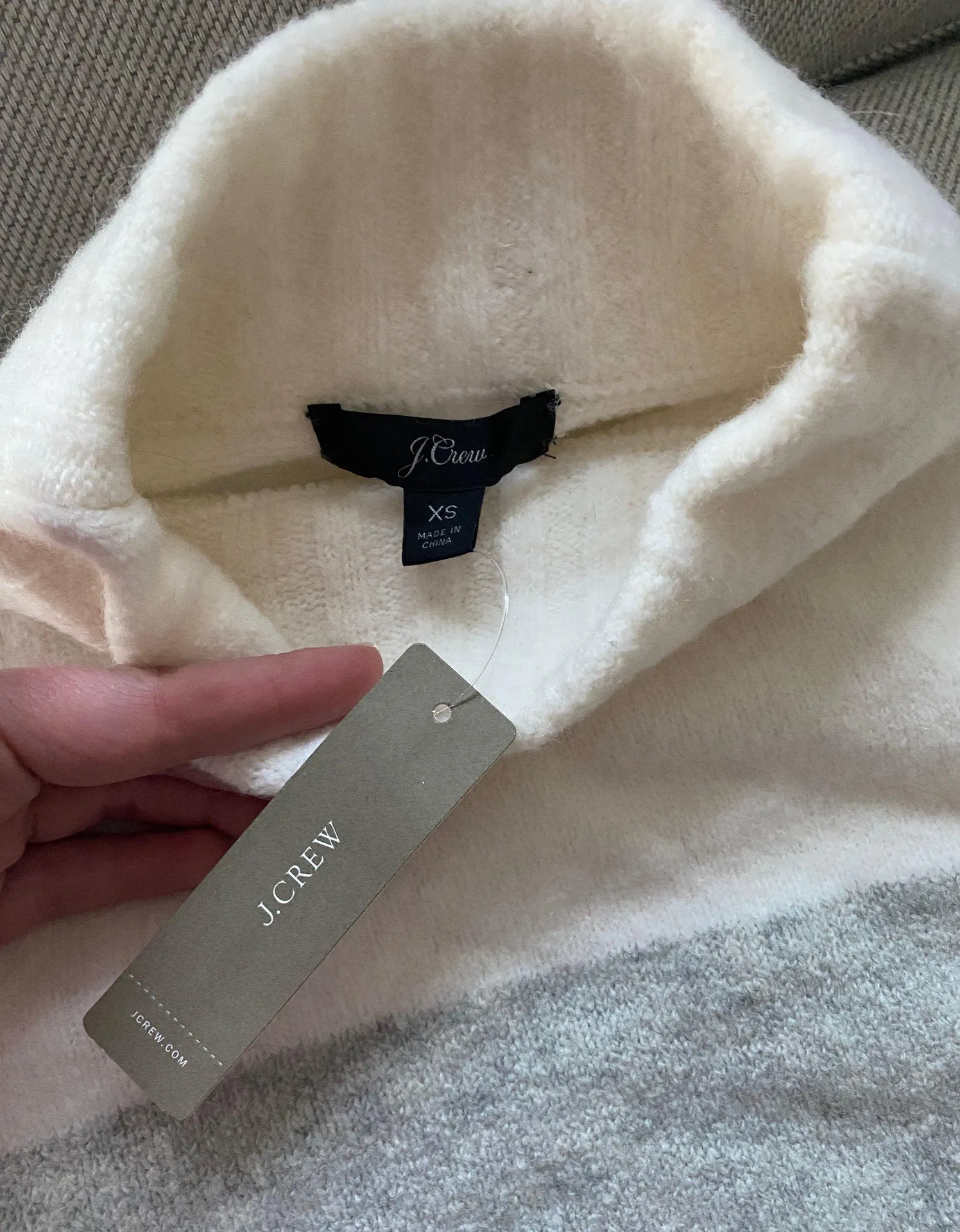 J.Crew Alpaca Mockneck Colorblock Sweater NWT - Image 3