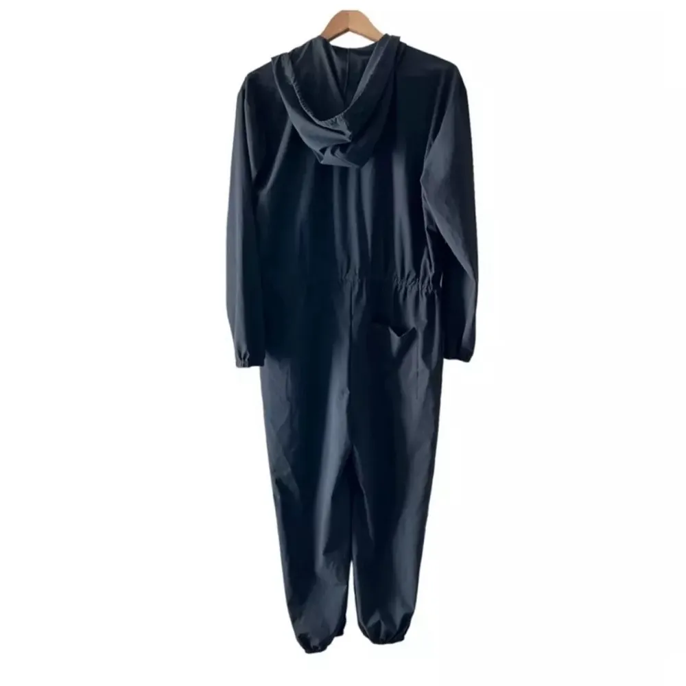 Anthropologie’s Dolan Lightweight Hooded Jumpsuit in Black, Size L/XL NEW w/Tag - Image 2