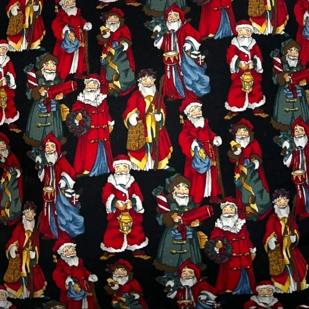 Adorable Santa Claus designed tote bag! Black - Image 2