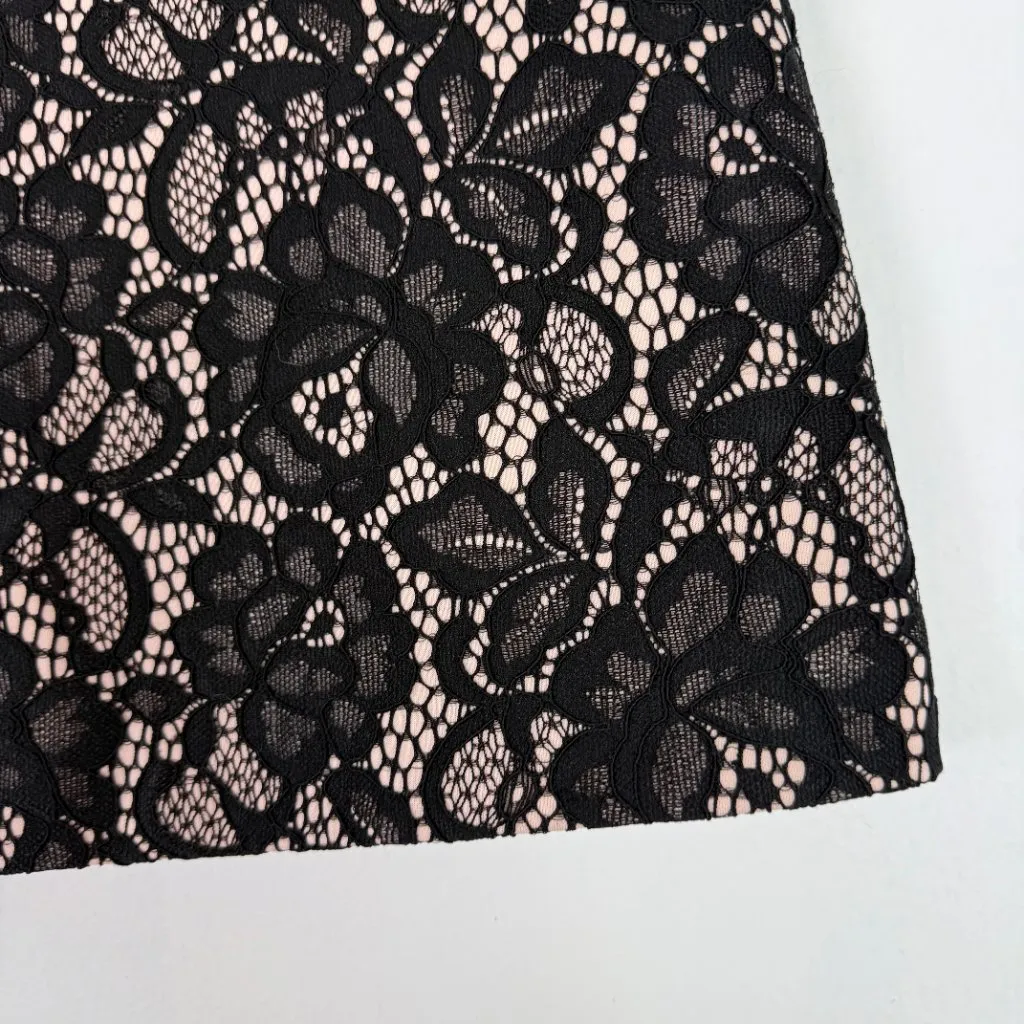 Alexia Admor Maeve Mini Lace Skirt Floral Black Size 6 EUC - Image 5