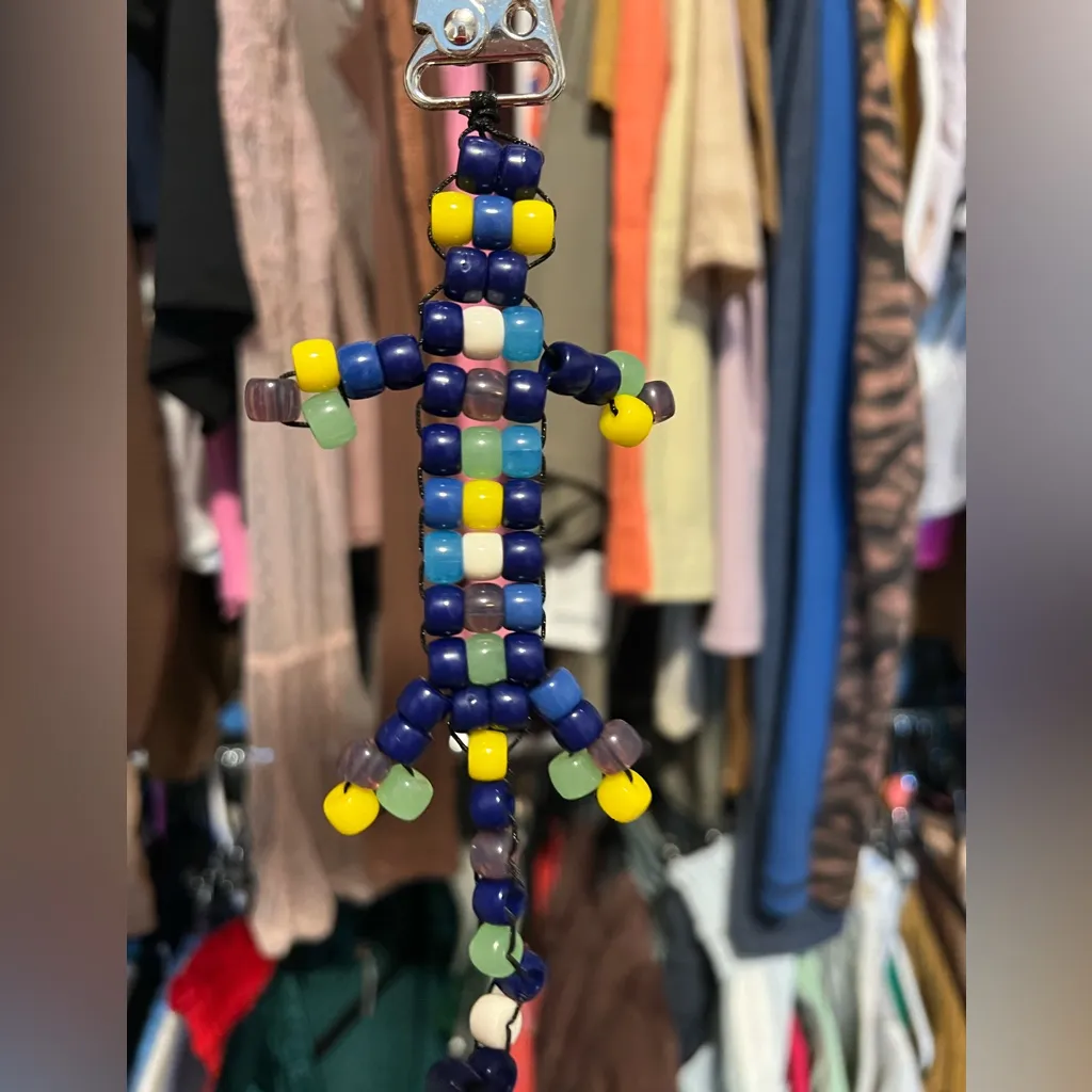 NWOT Free People Beaded Lizard Bag Charm - Image 4