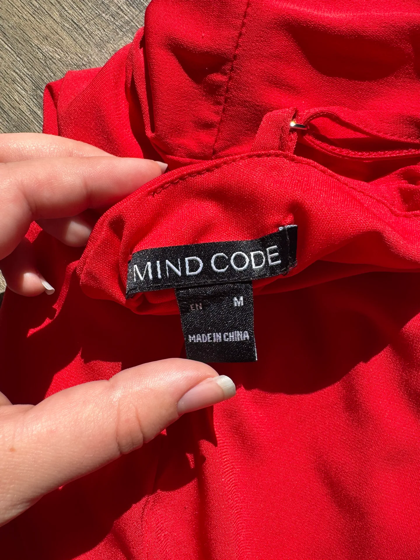 Mind Code Red Bodycon Dress - Image 5