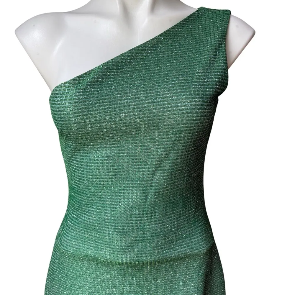 Superdown Tiffany Mini Dress in Sparkle Green, Sz S - Image 5