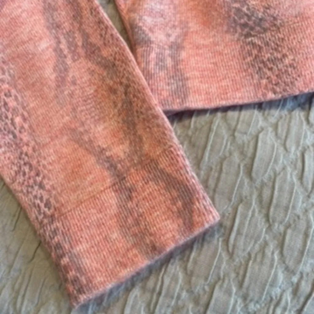 Joes Jeans The Cropped Cardigan In Aperol Spritz | Pink Sweater SMALL BNWOT - Image 7