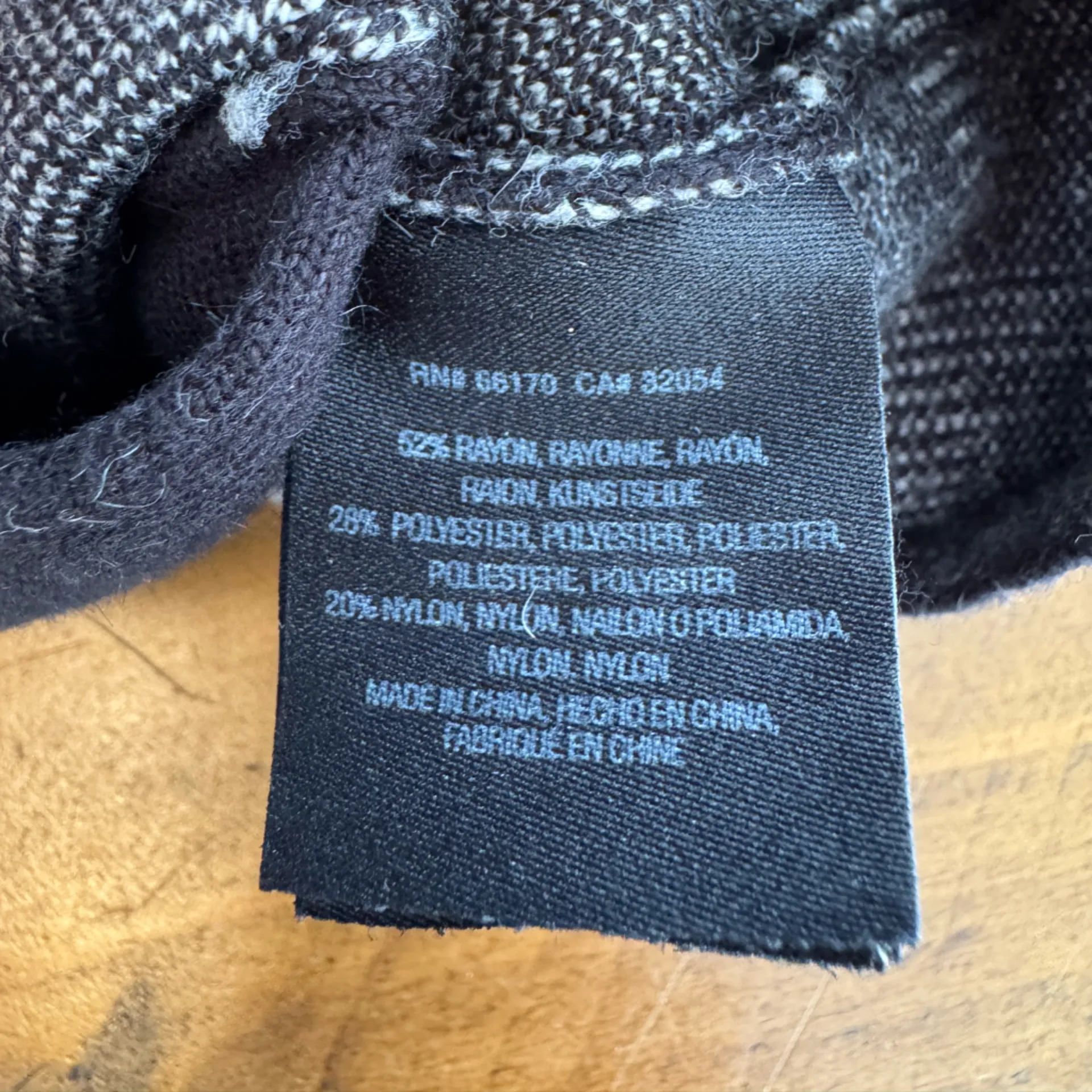 ANTHROPOLOGIE x MOTH Windowpant Plaid Sweater Blazer Black white nwot - Image 11