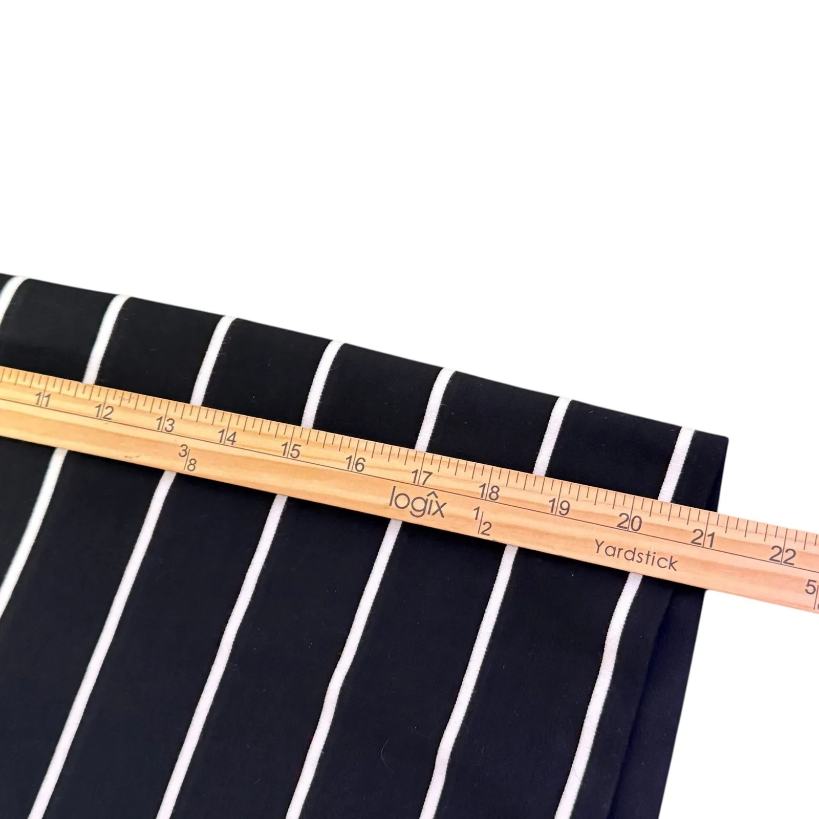 Ann Taylor Faux Wrap Pencil Skirt Womens XS Black White Stripe‎ Office Siren - Image 7