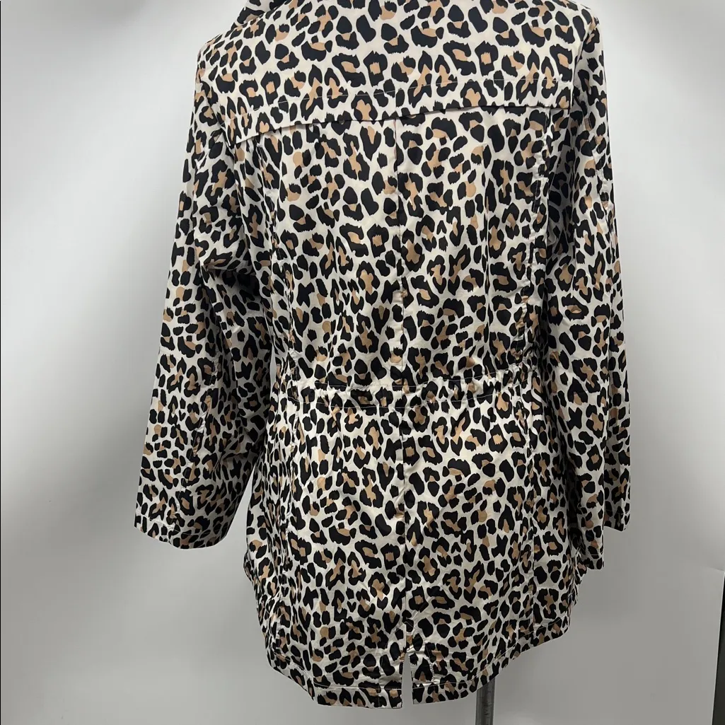 Susan Graver Leopard Print Utility Jacket - Image 11