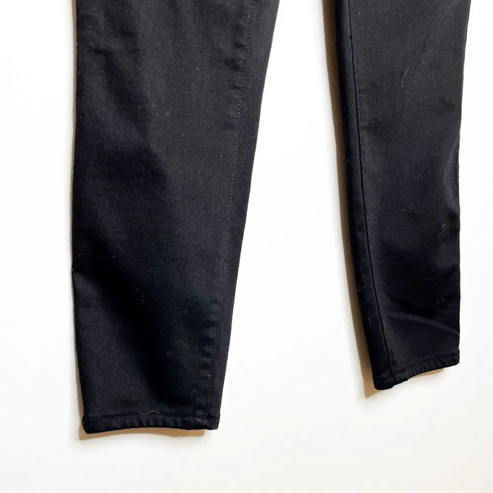 NYDJ Ami High Rise Lift Tuck Stretch Ankle Skinny Jeans in Black Denim Size 12 - Image 6