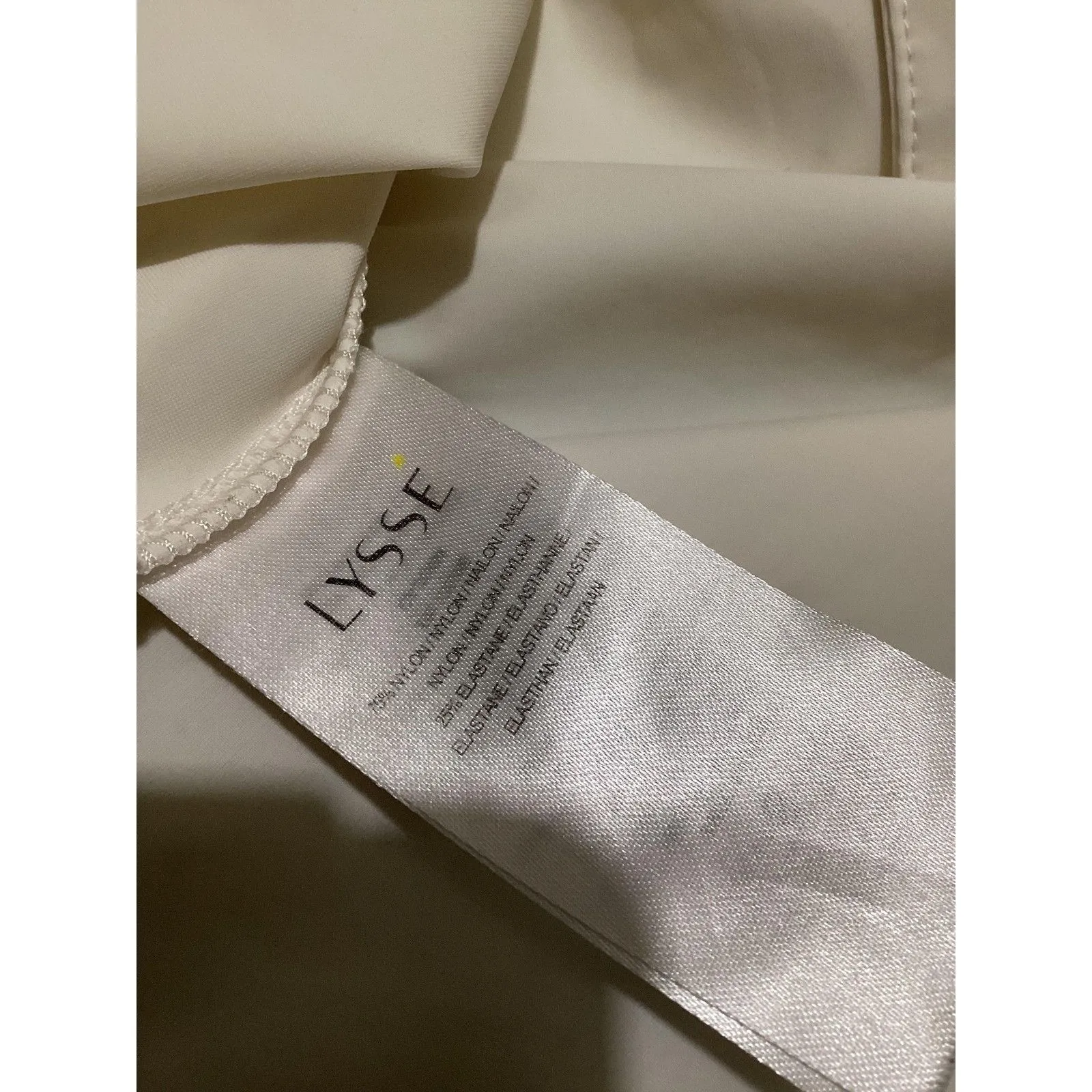 Lysse  Shirt Womens Small White Button Down Long Sleeve Stretch Top Blouse - Image 7