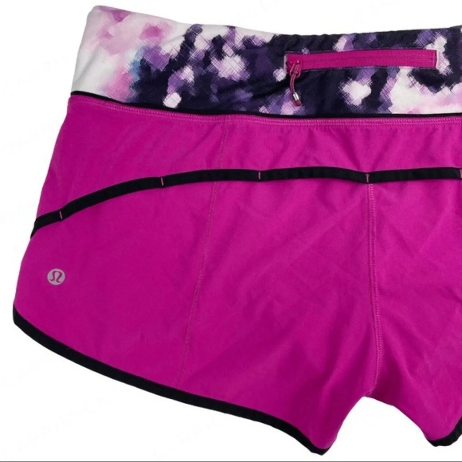 Lululemon Speed Short Magenta Running Athletic Active Shorts Blooming Pixie 8 - Image 3